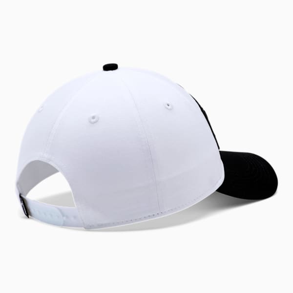 PUMA Taxi Adjustable Dad Cap, BLACK / WHITE, extralarge
