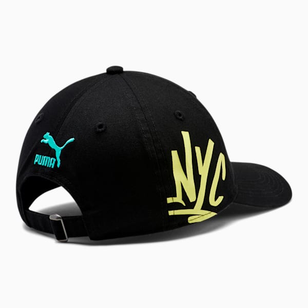 PUMA NYC Adjustable Dad Cap, BLACK, extralarge