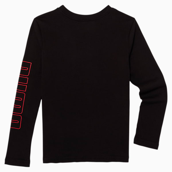 Classics Split Toddler Long Sleeve Tee, PUMA BLACK, extralarge