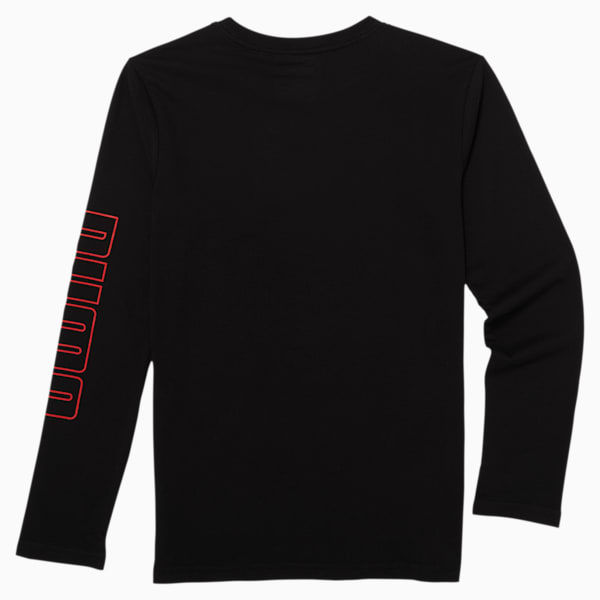 Classics Split Boys' Long Sleeve Tee JR, PUMA BLACK, extralarge