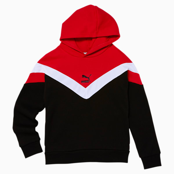 MCS Boys' Fleece Hoodie JR, PUMA BLACK, extralarge