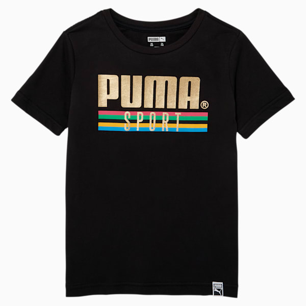 WH Boys' Tee JR, PUMA BLACK, extralarge