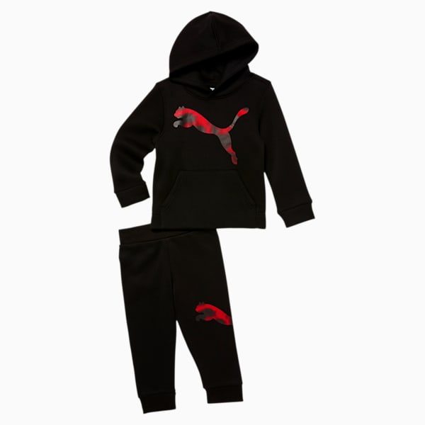 Big Cat Toddler Hoodie + Jogger Set, PUMA BLACK, extralarge