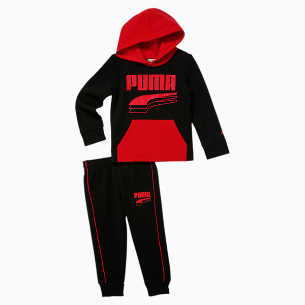 Toddler Hoodie + Jogger Set, PUMA BLACK, extralarge