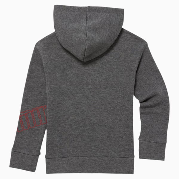 Rebel Little Kids' Fleece Hoodie, CHARCOAL HEATHER, extralarge