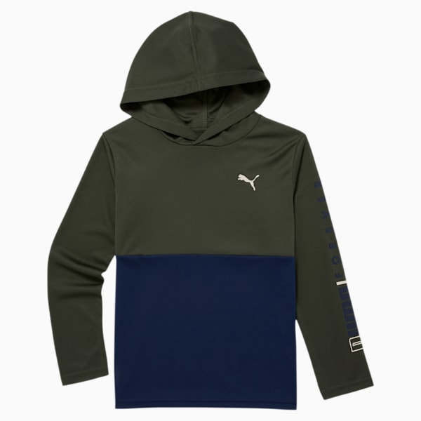 Alpha Boys Long Sleeve Hooded Top JR PUMA