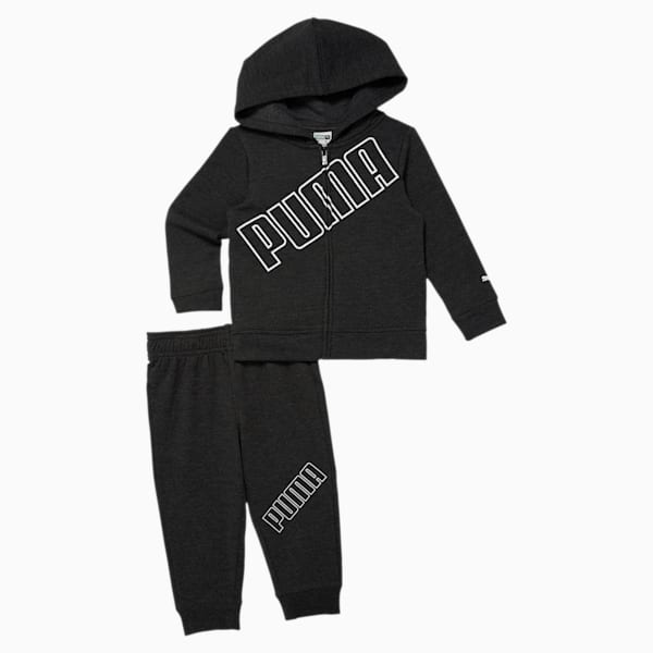 Fleece Hoodie + Jogger Toddler Set, PUMA BLACK, extralarge