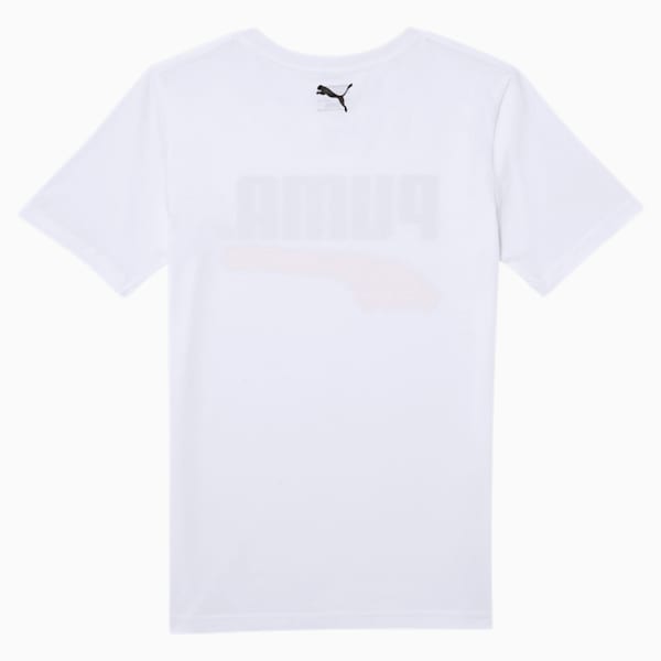 PUMA Boys' Graphic Tee JR, PUMA WHITE, extralarge