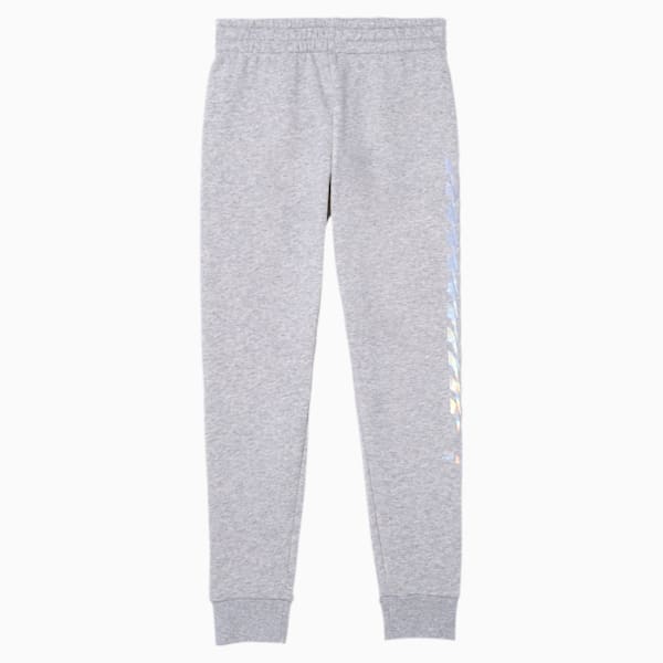 Evide Girls' Fleece Joggers JR, LIGHT HEATHER GREY, extralarge