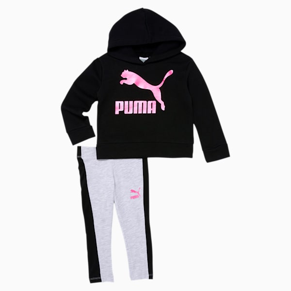 Classics Toddler Fleece Hoodie + Legging Set, PUMA BLACK, extralarge