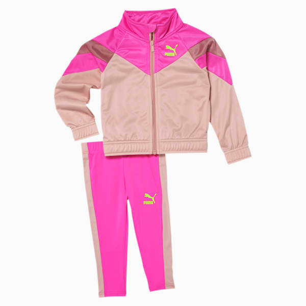 Tailored for Sport Wild Toddler Track Jacket + Legging Set, LUMINOUS PINK, extralarge