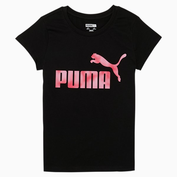 No. 1 Logo Girls' Graphic Tee JR, PUMA BLACK, extralarge