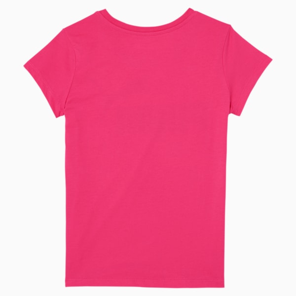 No. 1 Logo Girls' Graphic Tee JR, GLOWING PINK, extralarge