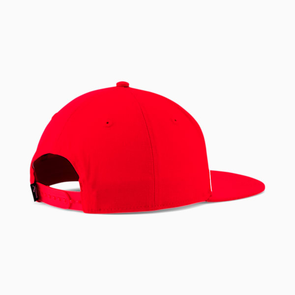 PUMA Thank You Flat Brim Snapback, RED/WHITE, extralarge