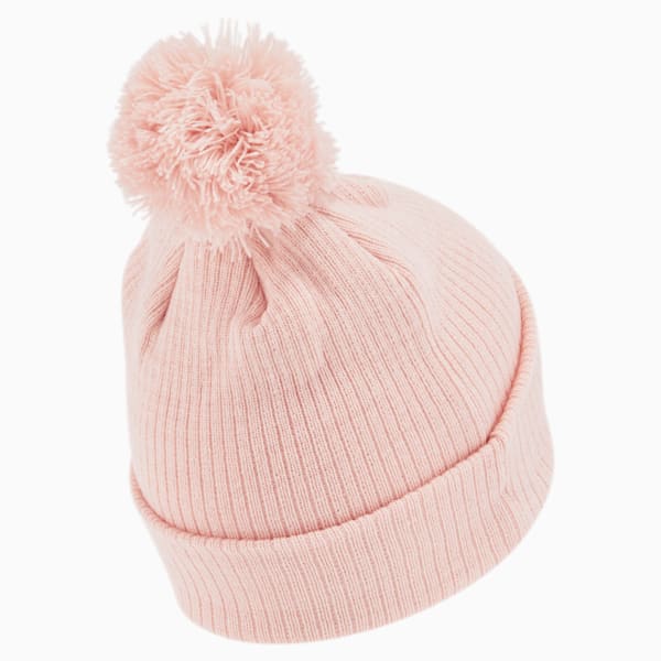 PUMA Lily Cuff Pom Beanie, Lt Pastel Pink, extralarge