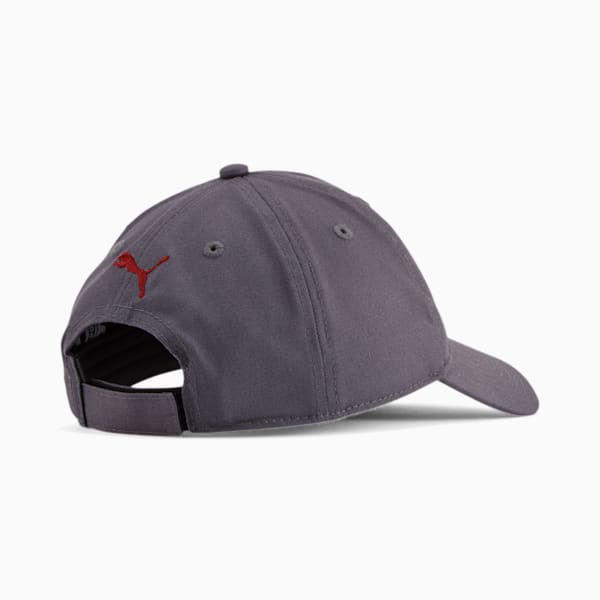 PUMA Stage Kids' Adjustable Cap, Grey/Red, extralarge