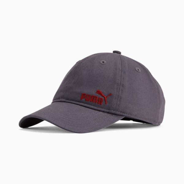 PUMA Stage Kids' Adjustable Cap, Grey/Red, extralarge