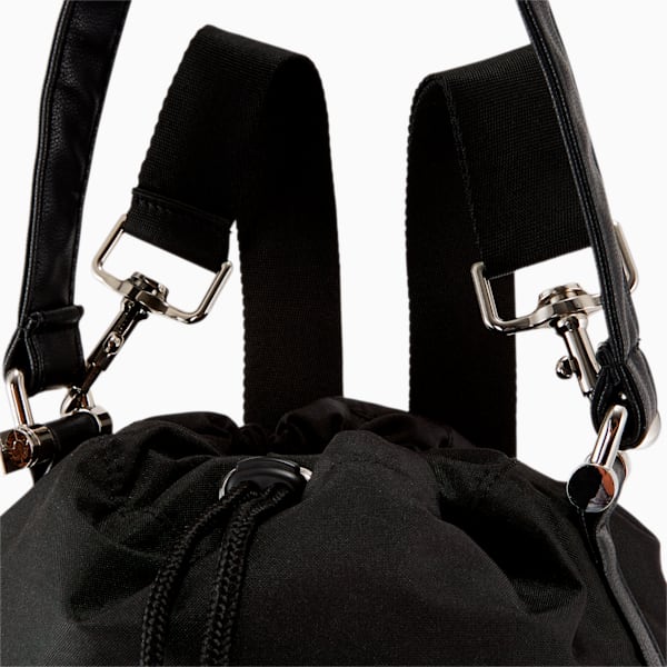 PUMA Convertible Bucket Bag, Black, extralarge