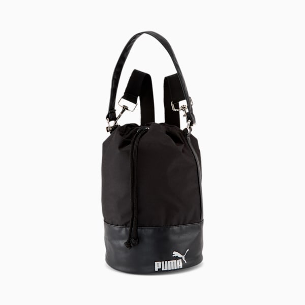 PUMA Convertible Bucket Bag, Black, extralarge