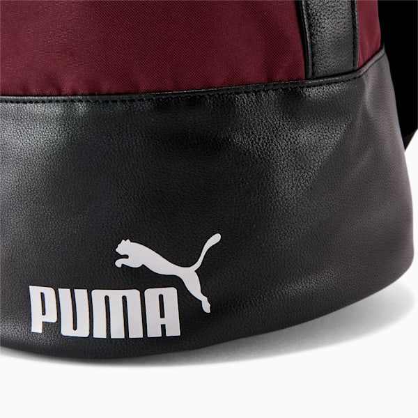 PUMA Convertible Bucket Bag, Burgundy, extralarge