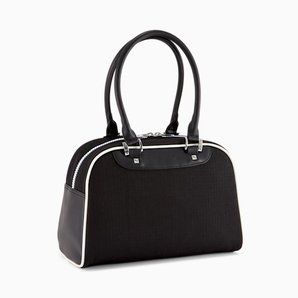 Bolso de mano PUMA para mujer, BLACK / WHITE, extralarge