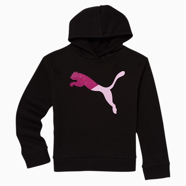 Modern Sports Girls' Fleece Hoodie JR, PUMA BLACK, extralarge