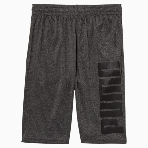 PUMA Boys' Performance Shorts JR, CHARCOAL HEATHER, extralarge