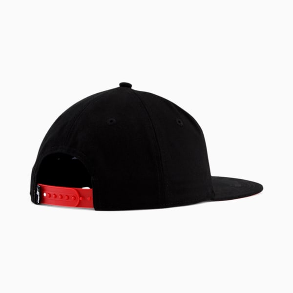 PUMA NYC Stencil Snapback Cap, BLACK/RED, extralarge