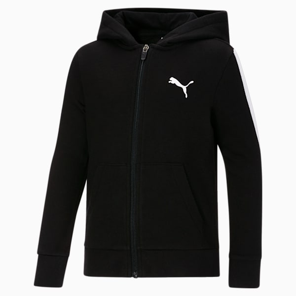 Modern Sports Zip Up Hoodie Big Kids, PUMA BLACK, extralarge