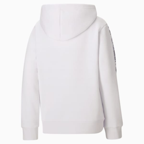 Untamed Girls' Fleece Hoodie JR, PUMA WHITE, extralarge