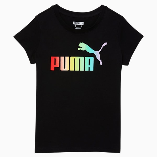 No. 1 Logo Little Kids' Graphic Tee, PUMA BLACK, extralarge