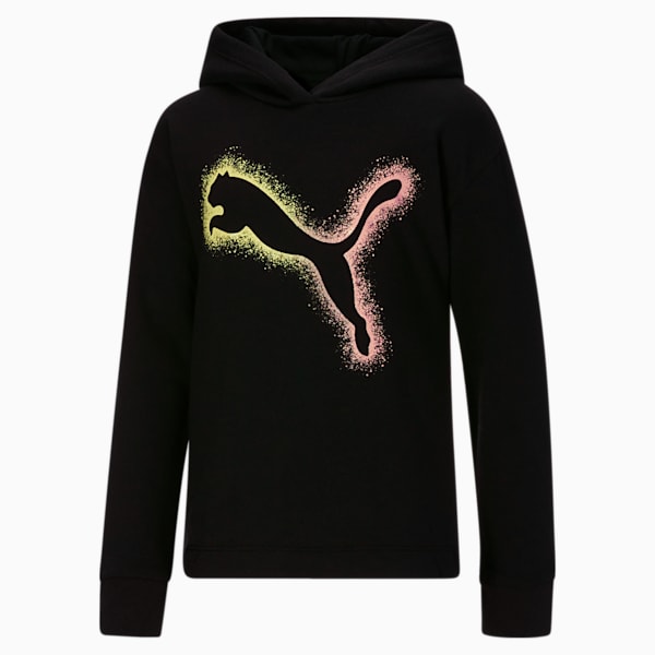 Rebel Hoodie JR, PUMA BLACK, extralarge