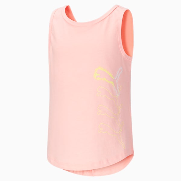 Sleeveless Fashion Tee JR, ELEKTRO PEACH, extralarge