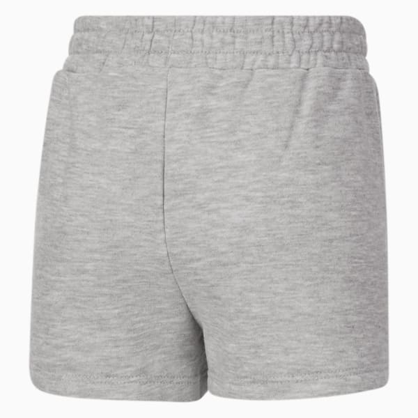 No.1 Logo Girls' Shorts JR, LIGHT HEATHER GREY, extralarge