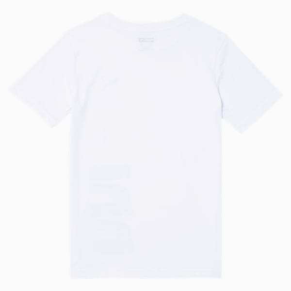 Rebel Boys' Tee JR, PUMA WHITE, extralarge