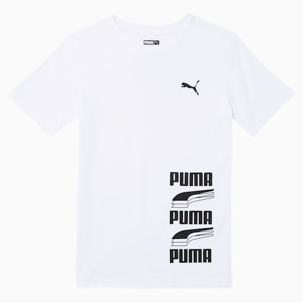 Boys white pumas shop