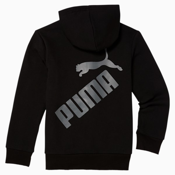 Amplified Boys' Fleece Zip Up Hoodie JR, PUMA BLACK, extralarge