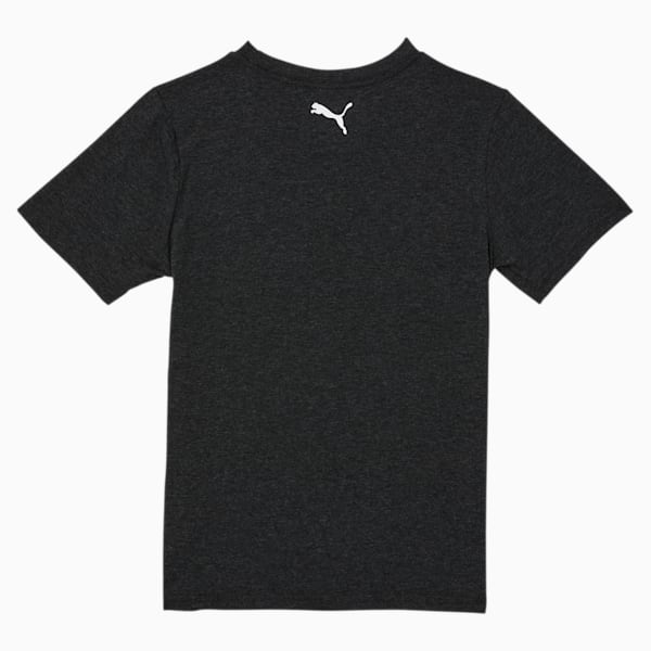 Slanted Logo Boys' Tee JR, BLACK HEATHER, extralarge