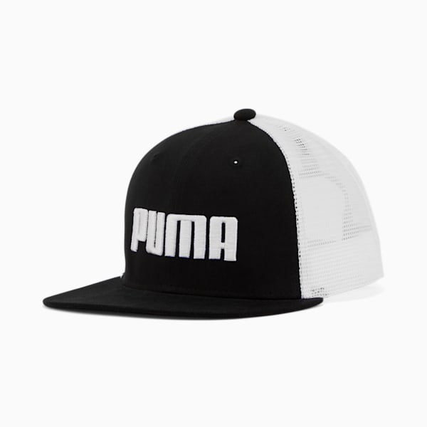 Spiral Trucker Cap, Black, extralarge