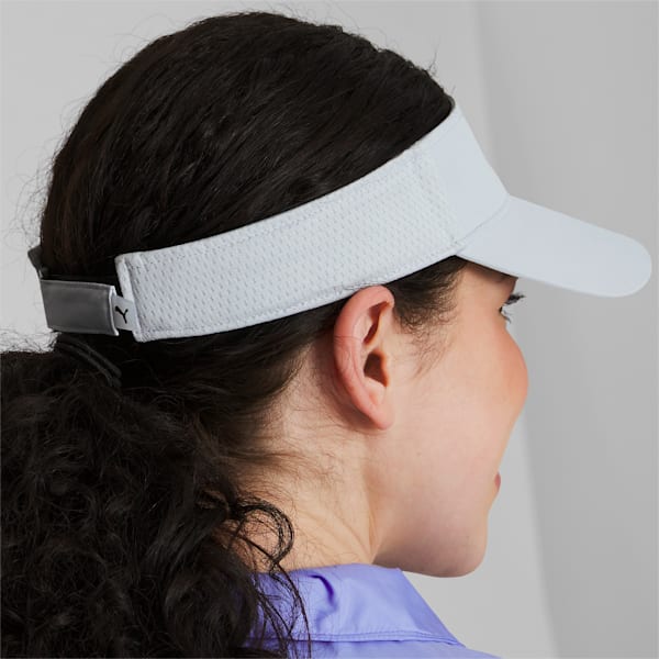 Racket Adjustable Visor, SILVER, extralarge