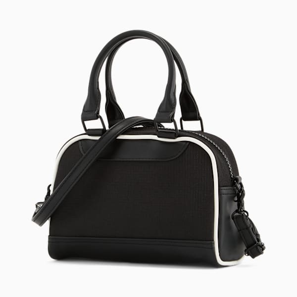 PUMA Women's Mini Grip Crossbody Bag, Black/White, extralarge