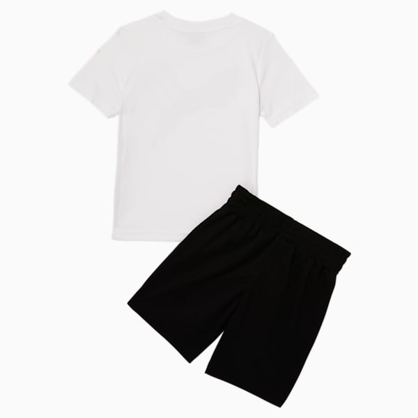 Tee + Mesh Short Infant + Toddler Set, PUMA WHITE, extralarge