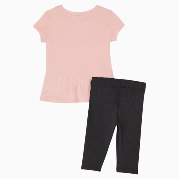 Tee + Capri Legging Toddler Set, PEACH SKIN, extralarge
