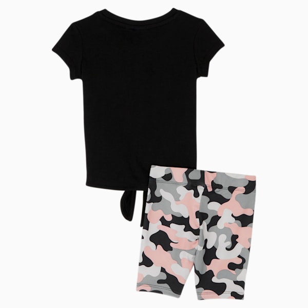 Tee + Biker Shorts Toddler Set, PUMA BLACK, extralarge