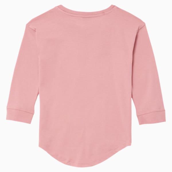 Tag Little Kids' 3/4 Sleeve Tee, BRIDAL ROSE, extralarge