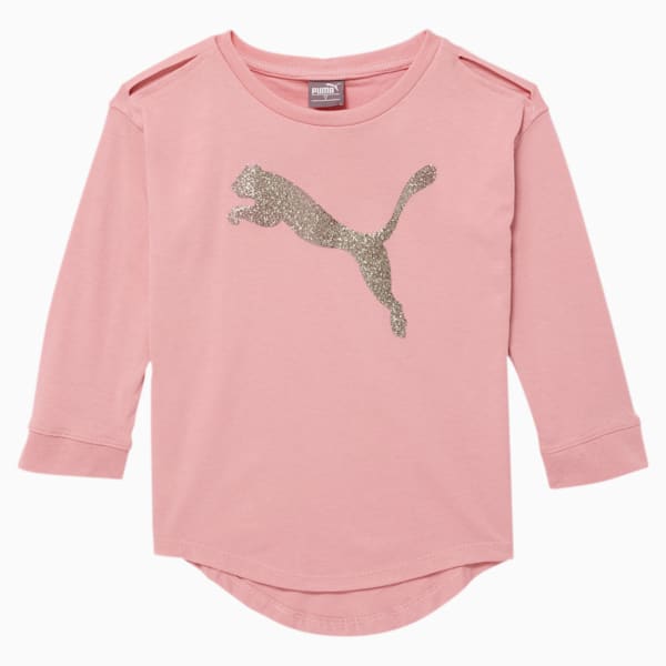 Tag Little Kids' 3/4 Sleeve Tee, BRIDAL ROSE, extralarge