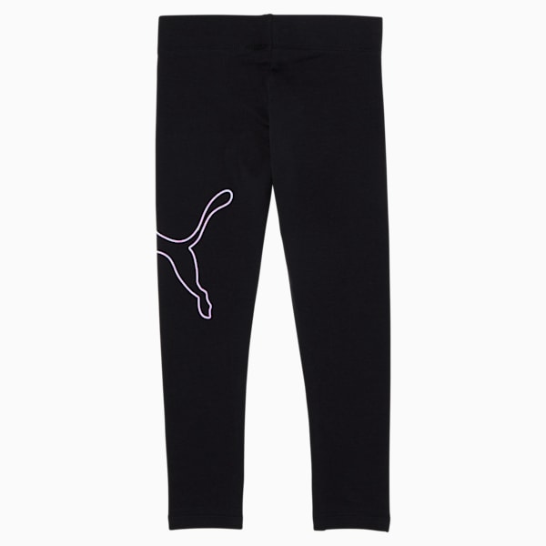 Core Little Kids' Leggings, PUMA BLACK, extralarge