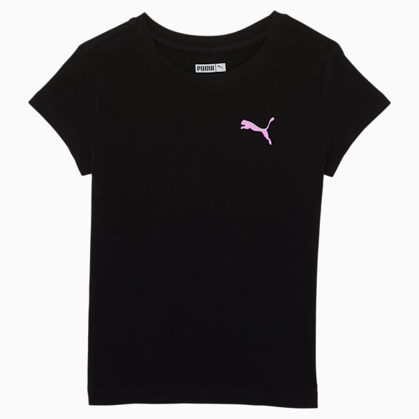 Core Little Kids' Graphic Tee, PUMA BLACK, extralarge