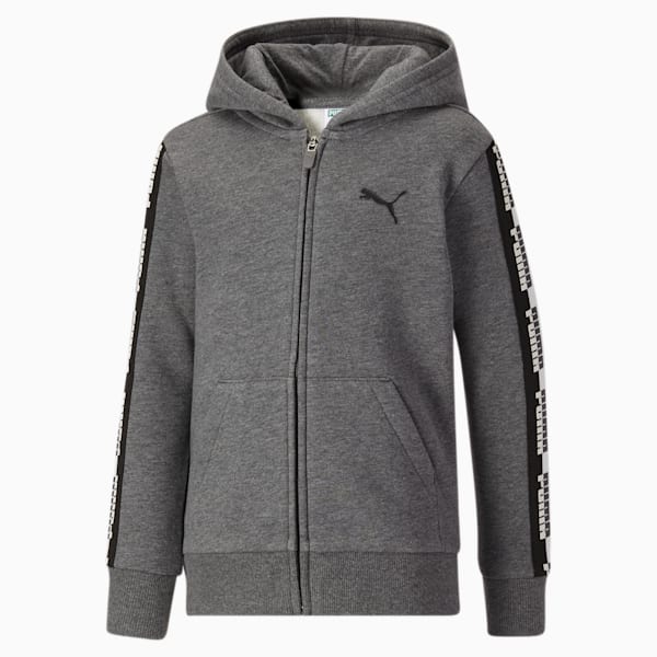 Amplified Zip-Up Hoodie JR, CHARCOAL HEATHER, extralarge