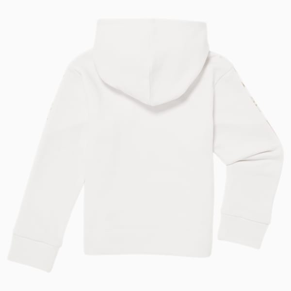 Untamed Little Kids' Fleece Pullover Hoodie, PUMA WHITE, extralarge